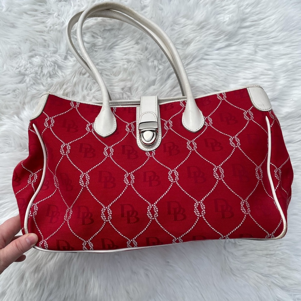 Dooney & Bourke Red & White Nautical bag - Picture 2 of 16